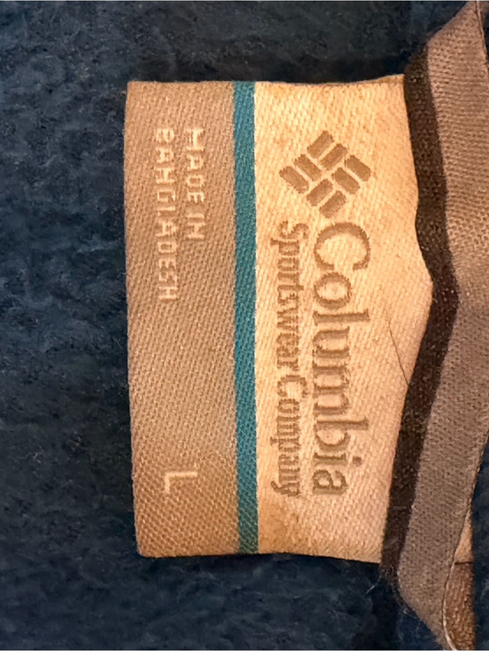 Columbia Men's Royal Blue Fleece Full Zip Jacket with Dark Gray Panels, sz Large - Picture 8 of 8